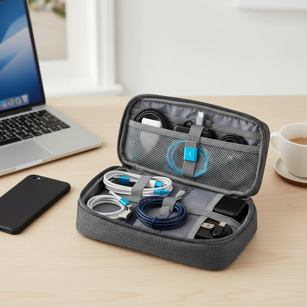 Cable Organizer Desk Setup