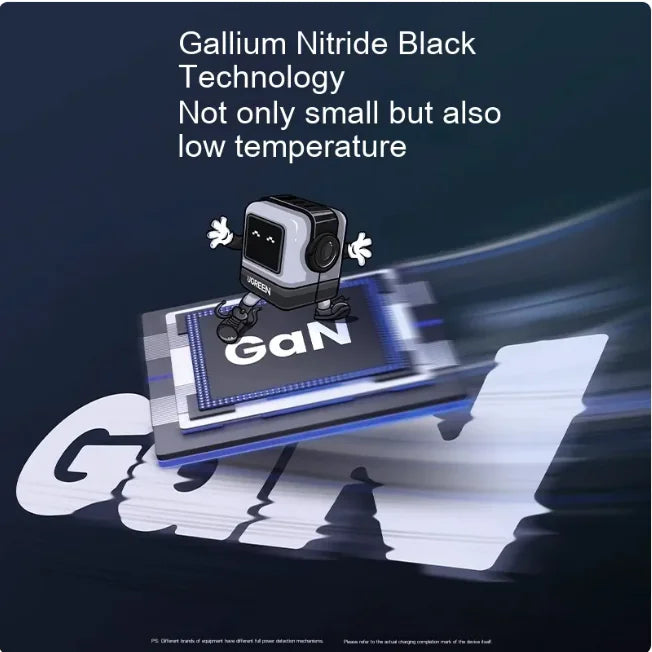 65W GaN USB-C Fast Charger – Compact & High-Speed Charging